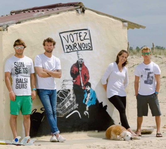votez puor nous Hossegor Facciosnao Hossegor erika guareschi roberto d'amico mattia bonaguro angelo bonomelli sig. nilson